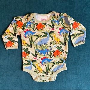 Cath Kidston Unique Dinosaur Long Sleeve Shirt, Bold Print, Size 3-6 Months